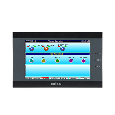 การออกแบบแบบแอนาล็อก (Analog Output) หน่วยควบคุม PLC HMI 5 นิ้ว หน่วยควบคุมเครื่องอาหารปุ่มอัตโนมัติเต็ม